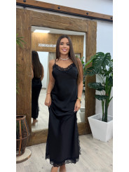 VESTIDO LENCERO NEGRO