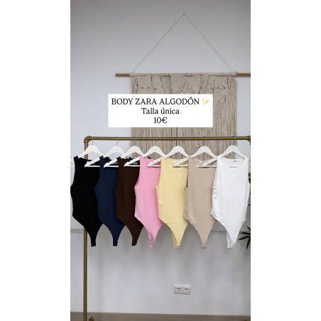 BODY ZARA ALGODON