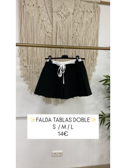 FALDA TABLAS DOBLE