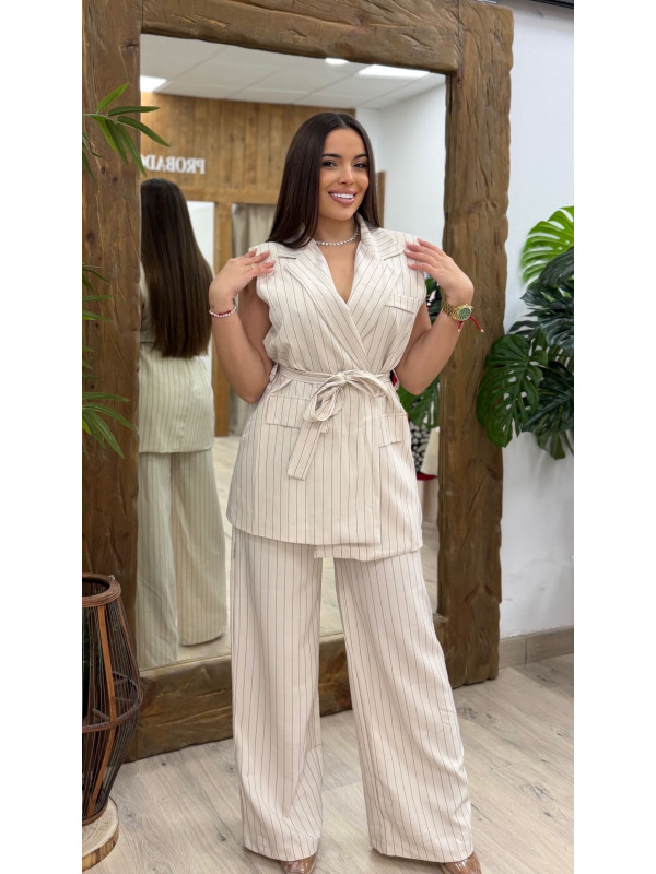 CONJUNTO CHALECO RAYAS