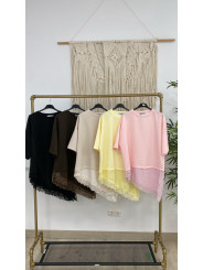 CAMISETA ENCAJE PICO