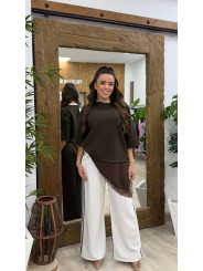 CAMISETA ENCAJE PICO