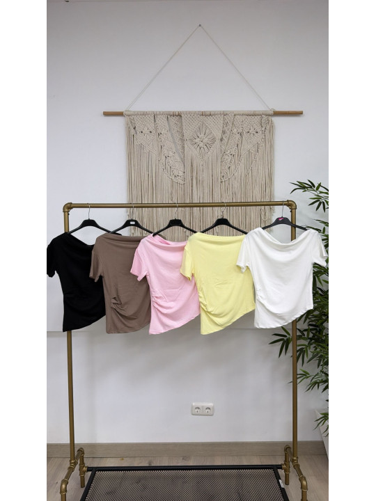 CAMISETA ALGODON ASIMETRICA