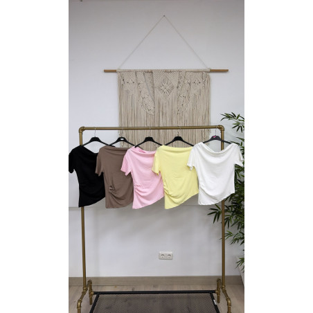 CAMISETA ALGODON ASIMETRICA