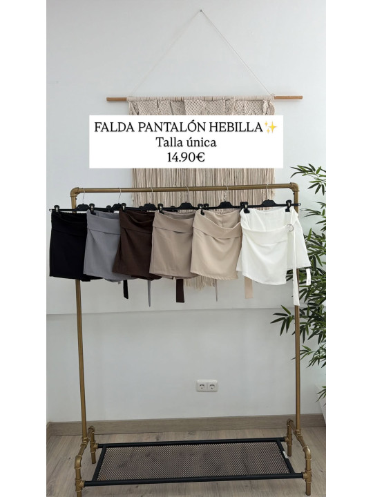 FALDA PANTALON HEBILLA