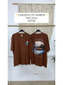 CAMISETA LIFE MARRON