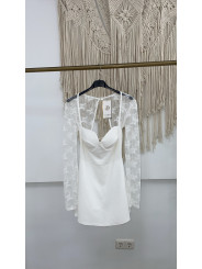 VESTIDO ENCAJE CASCOS