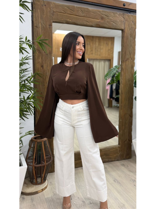 DENIM WIDE LEG BLANCO