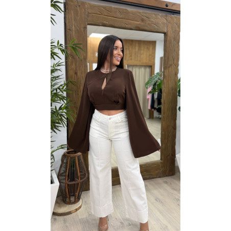 DENIM WIDE LEG BLANCO