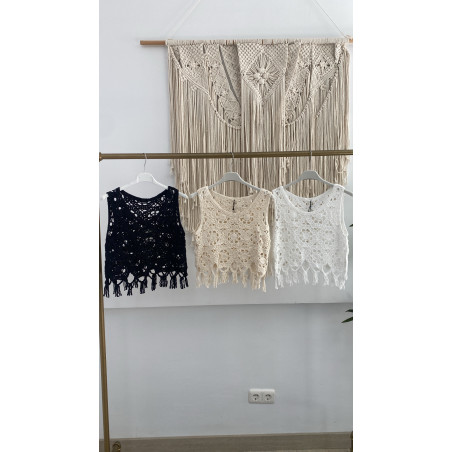 TOP ENCAJE FLECOS