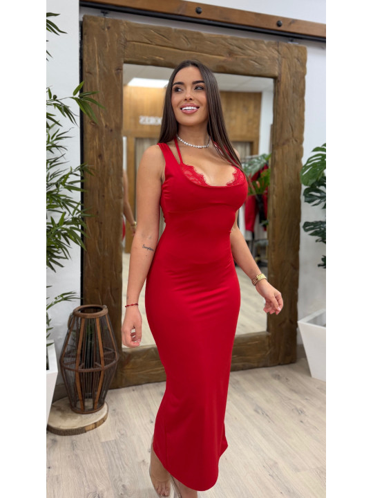 VESTIDO ENCAJE BIKINI LARGO