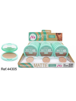 Maquillaje en Crema con espejo y borla