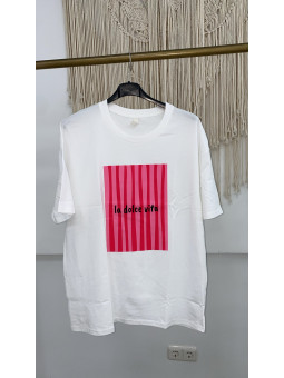 CAMISETA DOLCE ROSA