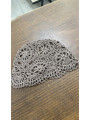 CASQUETE FLOR MARRON