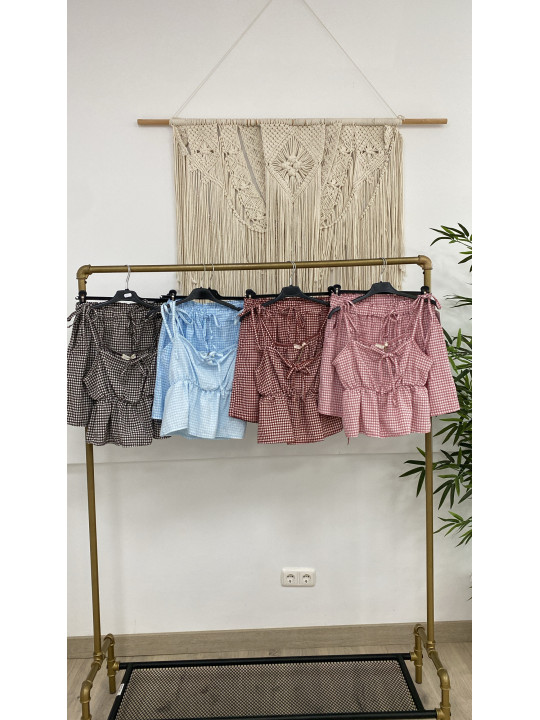 CONJUNTO VICHY CORTO