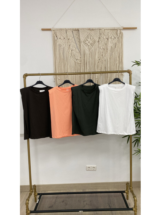CAMISETA BASIC HOMBRERAS