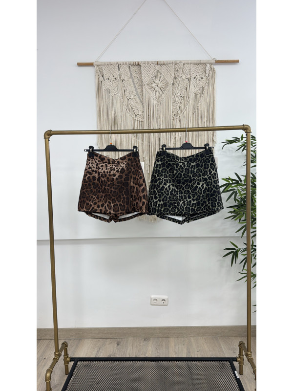 FALDA PANTALON LEOPARDO