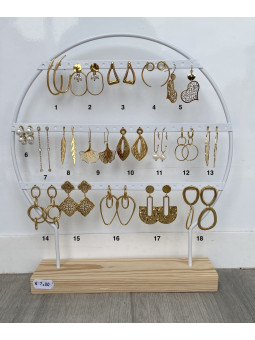 PENDIENTES ACERO MIRA MIRA 3