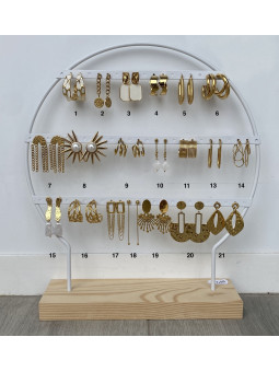 PENDIENTES ACERO MIRA MIRA 4