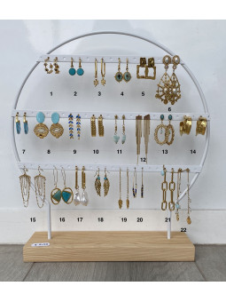 PENDIENTES DE ACERO MIRA MIRA 5