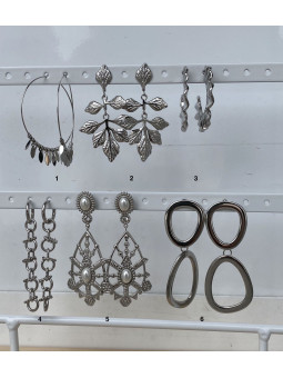 PENDIENTES ACERO MIRA MIRA 6