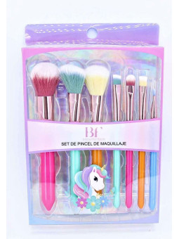 Set pinceles de maquillaje unicornio